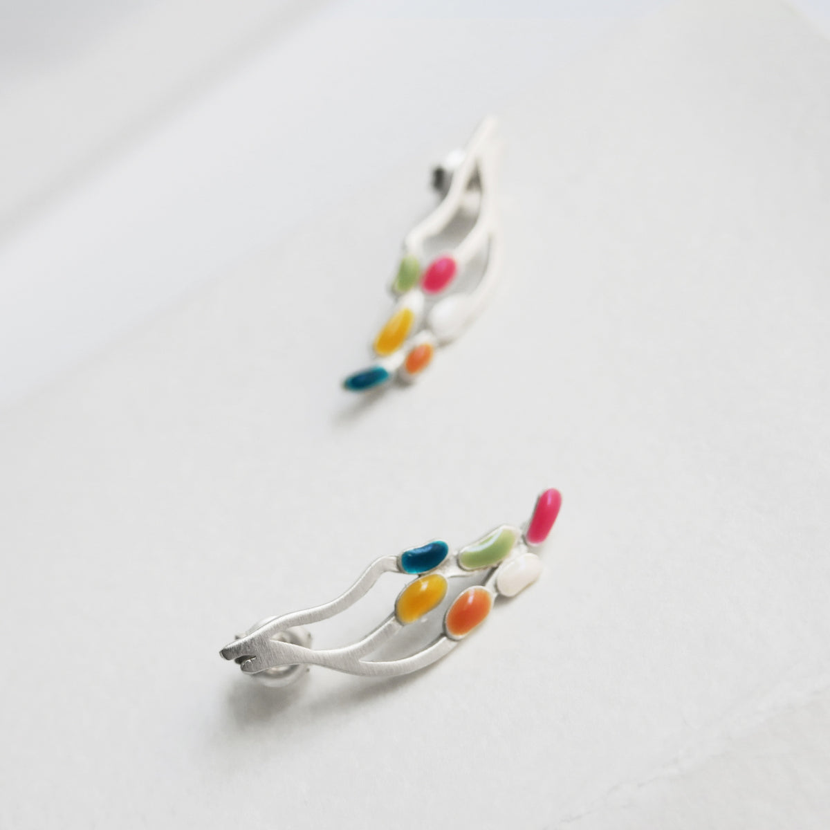 DELIRI EARRINGS SILVER-PLATED