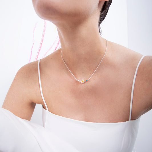 DELIRI NECKLACE SILVER-PLATED