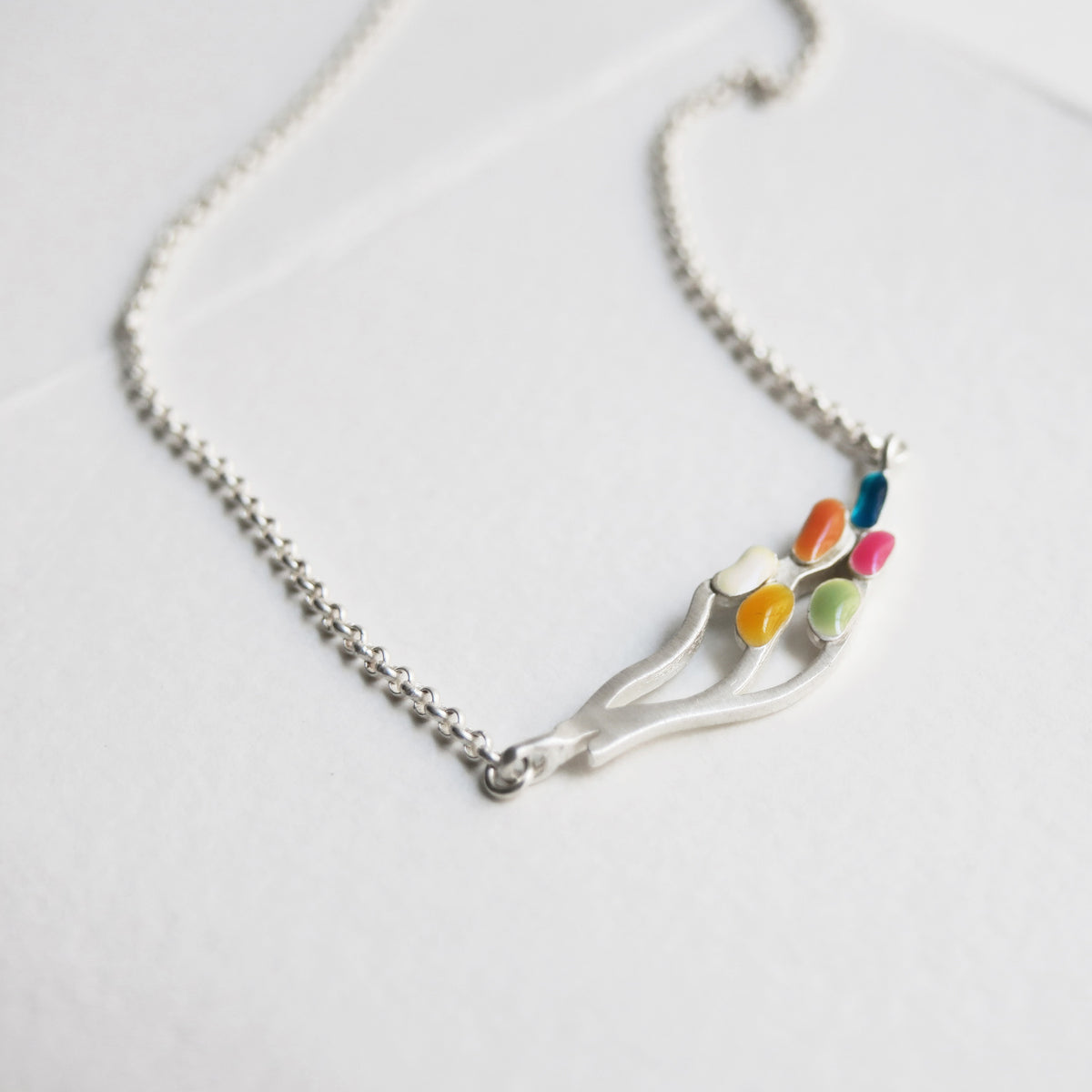 DELIRI NECKLACE SILVER-PLATED