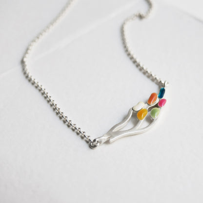 DELIRI NECKLACE SILVER-PLATED